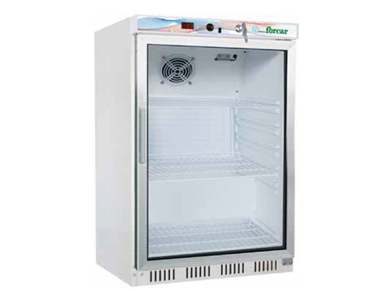 STATIC REFRIGERATOR WITH VENTILATOR MOD. ER200 G GLASS DOOR