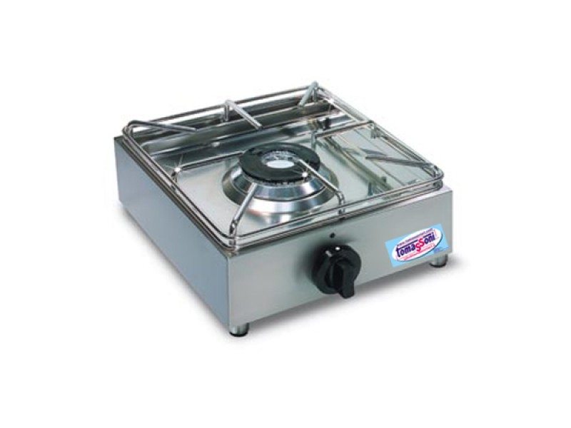 PROFESSIONAL GAS COOKER 1 FIRE STAINLESS STEEL