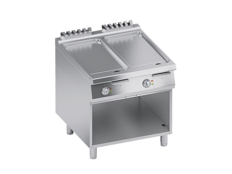 ELECTRIC FRY TOP SMOOTH PLATE WITH SHAFT A DAY SERIES 90 PERFORMANCE