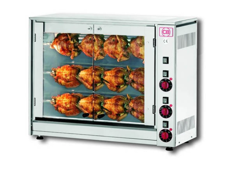 ELECTRIC CHICKEN SPIT SINGLE SUPERIMPOSED RODS E-12P-S3