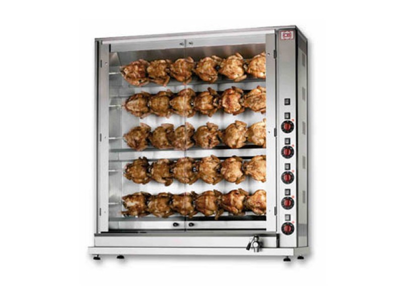 ELECTRIC CHICKEN SPIT SINGLE SUPERIMPOSED RODS E-30P-S5