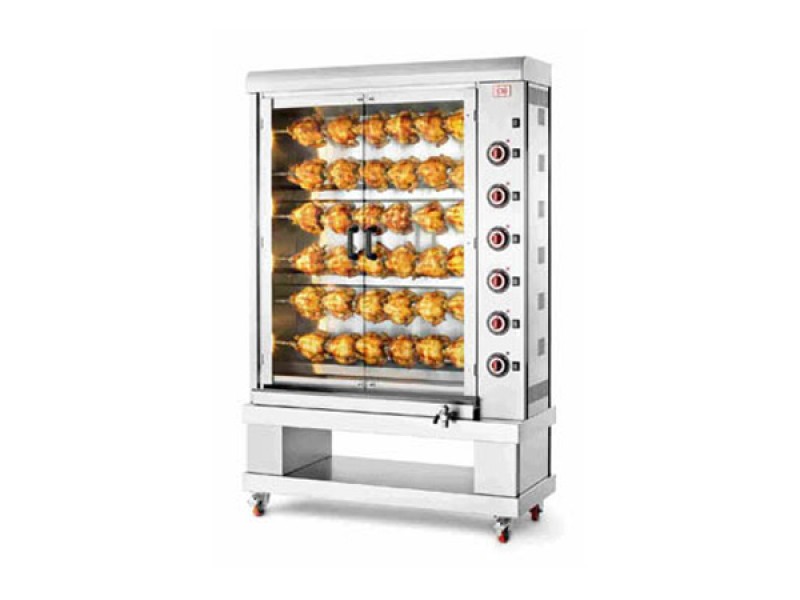ELECTRIC CHICKEN SPIT SINGLE SUPERIMPOSED RODS E-36P-S6