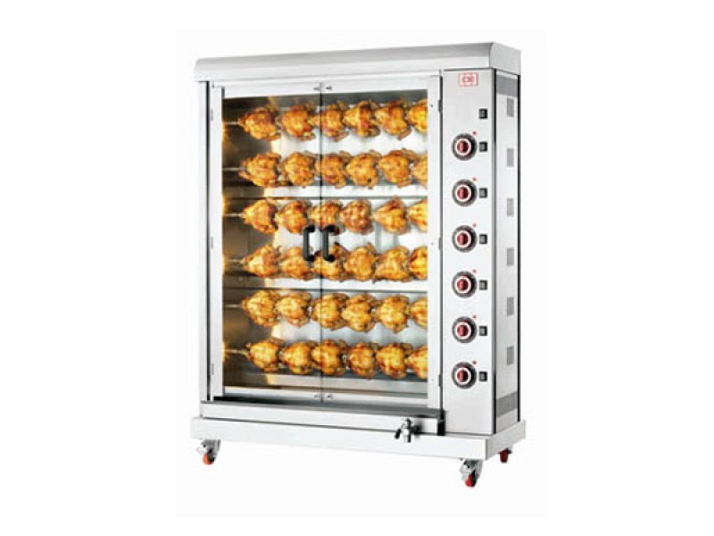 ELECTRIC CHICKEN SPIT SINGLE SUPERIMPOSED RODS E-36PB-S6