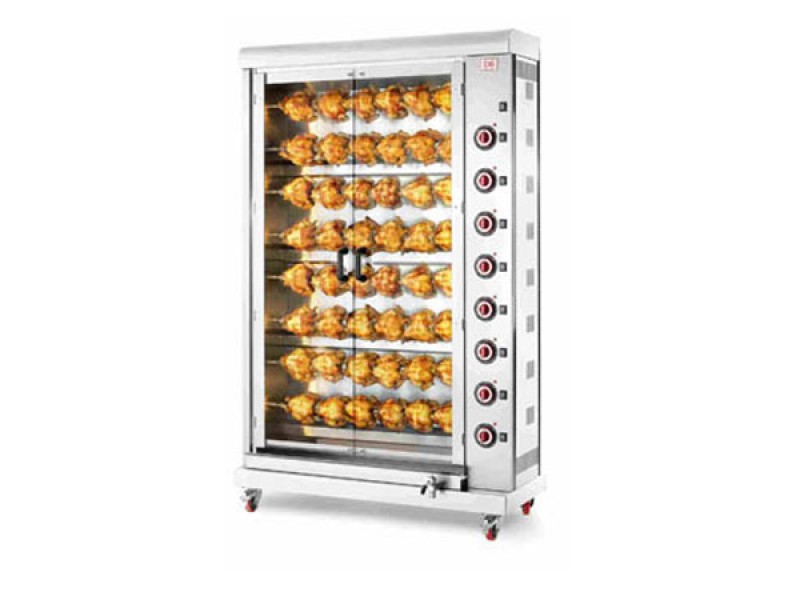 ELECTRIC CHICKEN SPIT SINGLE SUPERIMPOSED RODS E-48P-S8