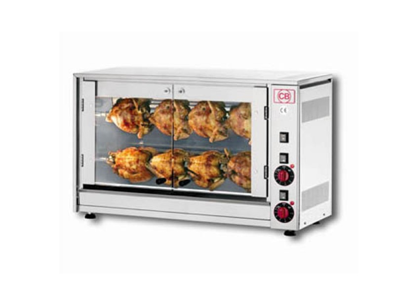 ELECTRIC CHICKEN SPIT SINGLE SUPERIMPOSED RODS E-8P-S2