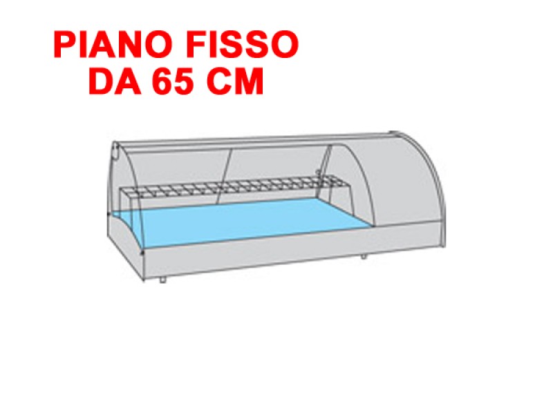 REFRIGERATED SHOWCASE MOD. GRANSUSHI FIXED PLANE 65 CM