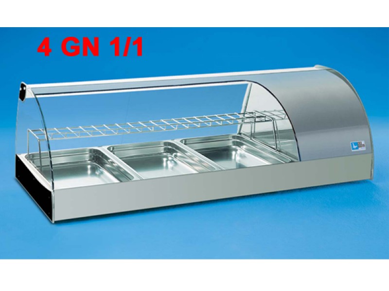 REFRIGERATED SHOWCASE MOD. GRANSUSHI 4 GN 1/1 WITH LIGHT PROTECTED