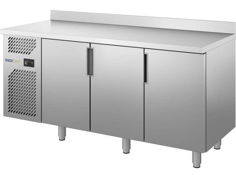 REFRIGERATED TABLE 3 DOORS SERIES 80 GRID 40 X 60 TEMP. 0 ° + 8 °