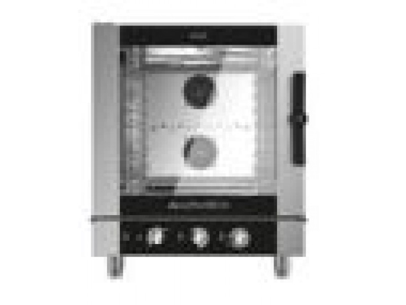 FORNO COMBINATO A VAPORE DIRETTO A GAS 7 TEGLIE GN 1/1 MOD. ICON ICGM071E CON COMANDI ELETTROMECCANICI