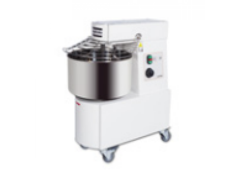 IMPASTATRICE A SPIRALE MOD. SK50TR2V A DUE VELOCITA' CON RUOTE 