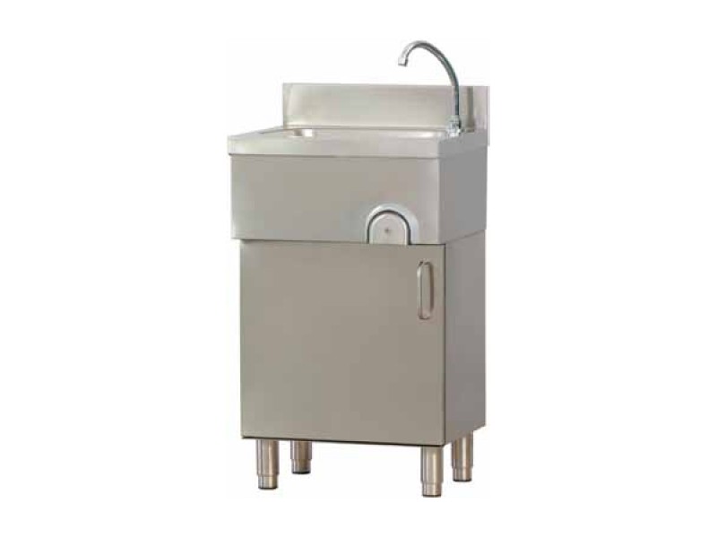 HAND WASHER WITH DOOR AND KNEE COMMAND