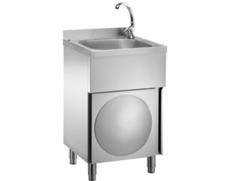 HANDWASHER WITH DOORS AND MIXER WITH HOT / COLD WATER