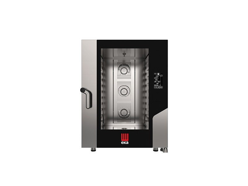 FORNO ELETTRICO COMBINATO CONVEZIONE VAPORE 10 TEGLIE 600 X 400 MM CON BLACK MASK mod. MKF1064 BM