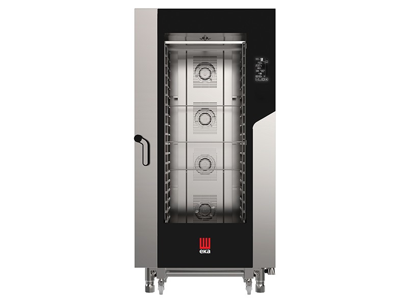 ELECTRIC COMBI OVEN WITH STEAM CONVECTION 20 TRAYS 1/1 GN WITH BLACK MASK TECHNOLOGYmod. MKF 2011 BM