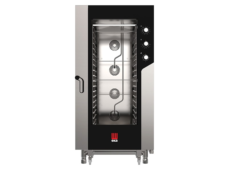 ELECTRIC COMBI OVEN WITH STEAM CONVECTION 20 TRAYS 1/1 GN WITH ELECTROMECHANICAL PANEL mod. MKF 2011 S