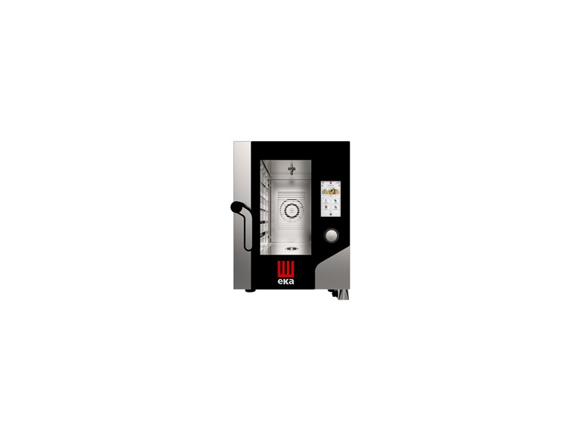 ELECTRIC COMBI OVEN 6 TRAYS 1/1 GN COMPACT STEAM CONVECTION WITH TOUCH SCREEN