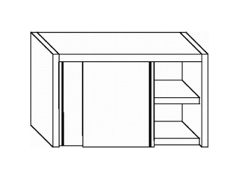 HANGING CABINET SLIDING DOOR WITH 1 SHELF W150XD40XH60 CM