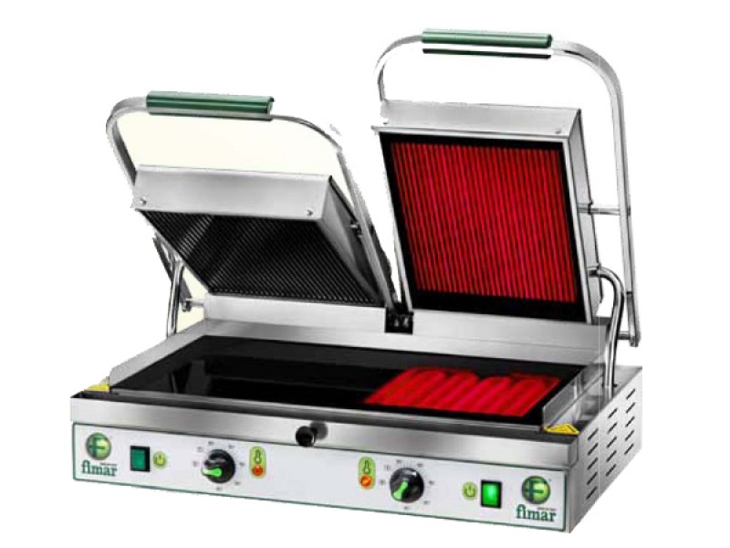 PYROCERAM COOKING GRILL MOD. PV55LR WITH SCRATCHED BLACK SUPERIOR PART