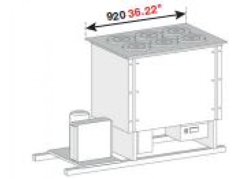 BANCO A POZZETTO GELATO VENTILATO VASCA CON RISERVA E PIANO INOX 6 FORI NEW ERA 