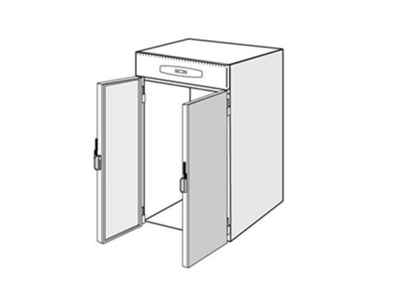 WHEELED REFRIGERATOR ROLL IN 2466 LT FOR 2 CARTS GN 1/1, GN 2/1, 60x40, 60x80