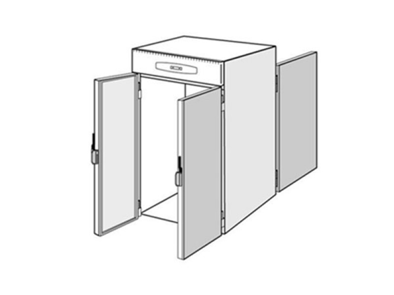 WHEELED REFRIGERATOR ROLL THROUGH 2700 LT FOR 2 CARTS GN 1/1, GN 2/1, 60x40, 60x80
