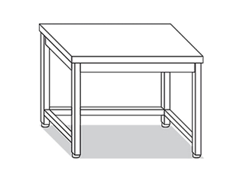 TABLE ON LEGS WITH REINFORCEMENTS W180XD60XH85