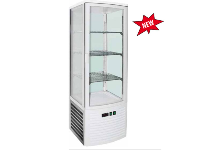 SHOWCASE 4 SIDES 235 LT VENTILATED REFRIGERATION TEMP + 2 + 8 ° C