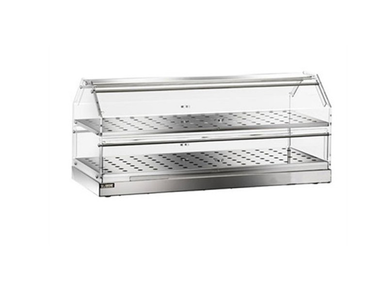 NEUTRAL SHOWCASE IN STAINLESS STEEL 2 FLOORS L.85 CM