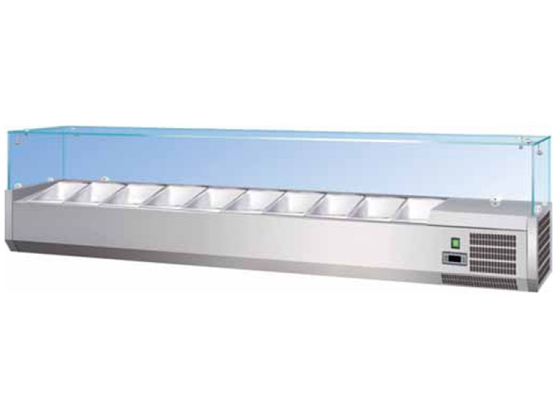 REFRIGERATED SHOWCASE W 200 FOR PIZZA CONDIMENTS 10 GN 1/4