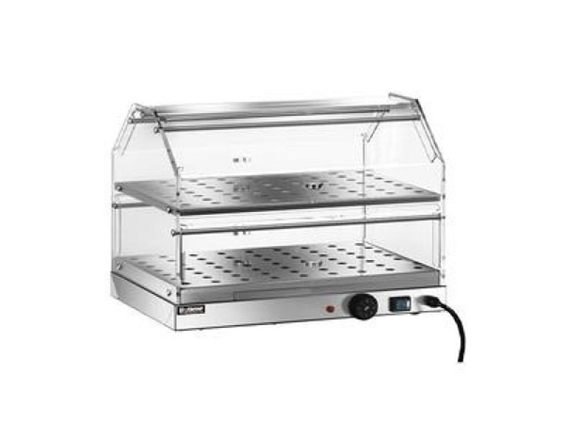 HEATED SHOWCASE 2 STAINLESS STEEL SHELVES TEMPERATURE 30/90 ° C