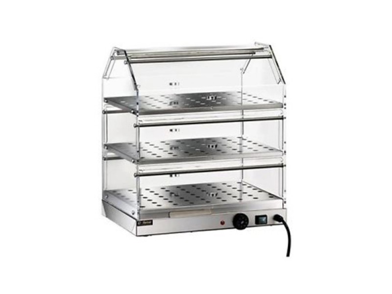 HEATED SHOWCASE 3 STAINLESS STEEL SHELVES TEMPERATURE 30/90 ° C