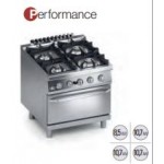 GAS KITCHEN 4 BURNERS WITH GAS OVEN GN 2/1 SERIES 90 PERFORMANCE