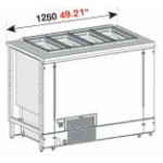 POZZETTO COUNTER FOR ICE CREAM VENTILATED MOD. PANORAMA 175 CM WITH 8 CARAPINE AND RESERVE