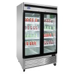 FREEZER BT 1400lt CON DOPPIA PORTA IN VETRO mod MCF8703-GR