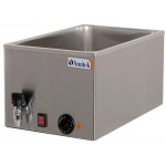 BAIN MARIE GN 1/1 DEPTH 21 CM MOD. BM121R TEMPERATURE 0-90 ° C WITH DRAIN TAP