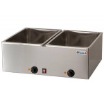 BAIN MARIE 2 TANKS GN 1/1 DEPTH 16 CM MOD. BM216 TEMPERATURE 0-90 ° C