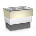 CONSERVATORE PER GELATO MANTECATO E GRANITE MOD. CARRARA 8 CREAM VISTA