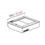 DROP IN PRALINE WITHOUT GLASS AND WITHOUT PANEL MOD. 950 DIM. W95XD82,2XH32,55 cm REMOTE ENGINE