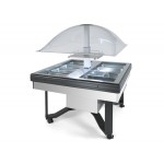 REFRIGERATED SHOWCASE BUFFET MOD. DOME STAINLESS STEEL