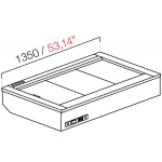 DROP IN RECESSED COOLING FAN WITHOUT GLASS AND WITHOUT PANEL MOD. L1350 DIM. W135XD82.2XH54.5