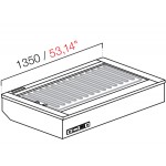 DROP IN RECESSED FAN COOL / DRY HEAT WITHOUT GLASS AND WITHOUT PANEL MOD. L1350 DIM. W135XD82.2XH54.5 REMOTE ENGINE