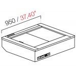 DROP IN RECESSED COOLING FAN WITHOUT GLASS AND WITHOUT PANEL MOD. L950 DIM. W95XD82,2XH54.5 REMOTE ENGINE