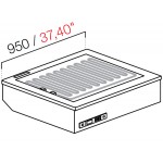 DROP IN DRY HEAT WITHOUT GLASS AND WITHOUT PANEL MOD.950 MIS.W95XD82.2XH54.5 REMOTE ENGINE