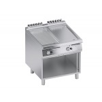 GAS FRY TOP 1/2 SMOOTH PLATE 1/2 GROOVED PLATE SHAFT A DAY SERIES 90 PERFORMANCE