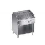 MOBILE LAVA ROCK GRILL FOR MEAT WITH OPEN COMPARTMENT SERIES 70