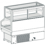 VETRINA MOD LILIUM COMBI VAD H 1350 L 1430 3 MENSOLE REFRIGERATE SENZA PANNELLATURA UC