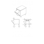 GASTRO NORM DRAWER WITH TILTING HOPPER mod. CG.15