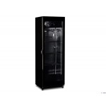 GLASS DOOR REFRIGERATOR MOD. KRYO 42 EVO BLACK TEMP. +2°/+8° C