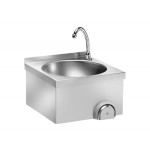 WALL HAND WASHER WITH KNEE COMMAND WITHOUT SPLASH GUARD RAISED