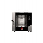 FORNO A GAS COMBINATO CONVEZIONE VAPORE 6 TEGLIE 600 X 400 MM CON PANNELLO DIGITALE TOUCH CON TECNOLOGIA BLACK MASK mod. MKF 664 G BM